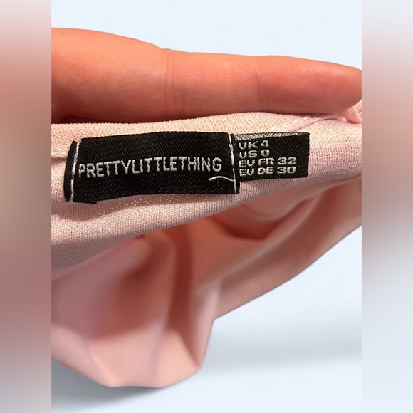 PrettyLittleThing Blush Pink Bodycon Midi Dress - Size 0 - Picture 6 of 8